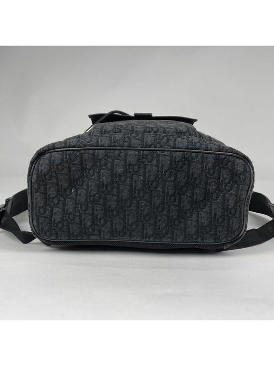 Dior Backpack Oblique Jacquard Trotter Canvas Black main image 5
